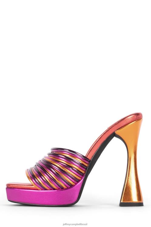 Jeffrey Campbell mulheres B0VBD1207 multi metálico brilhante sandália plataforma morine-pl