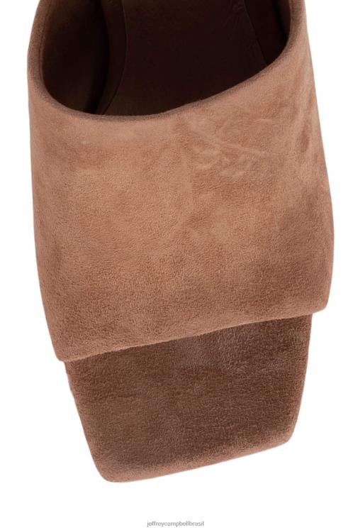 Jeffrey Campbell mulheres B0VBD1216 camurça marrom empoeirada sandália plataforma caviar