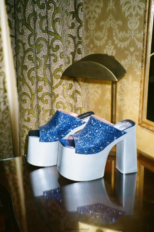 Jeffrey Campbell mulheres B0VBD1223 glitter azul prateado sandália plataforma rocknrolln