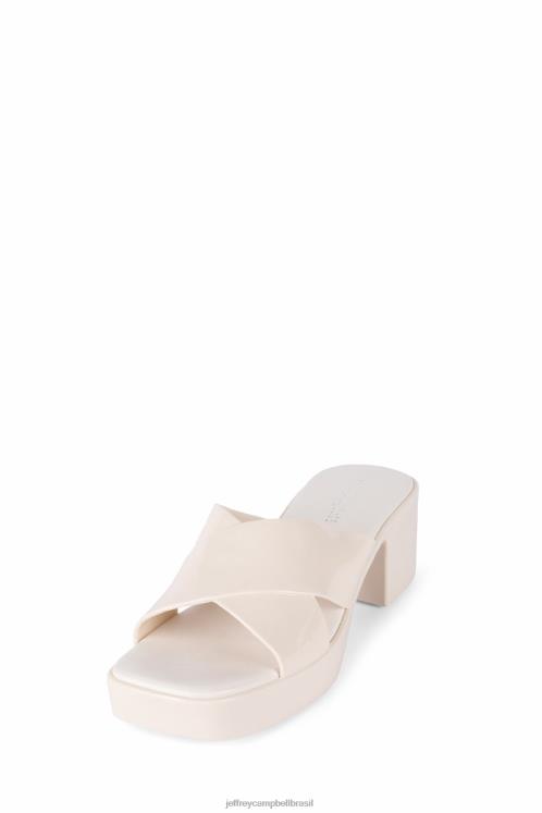 Jeffrey Campbell mulheres B0VBD142 creme brilhante sandália plataforma Chiclete