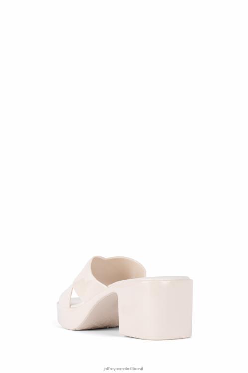 Jeffrey Campbell mulheres B0VBD142 creme brilhante sandália plataforma Chiclete
