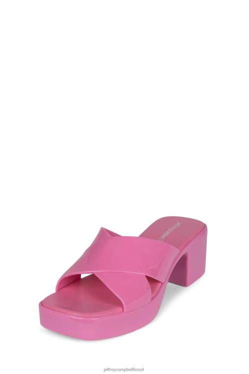 Jeffrey Campbell mulheres B0VBD144 rosa brilhante brilhante sandália plataforma Chiclete