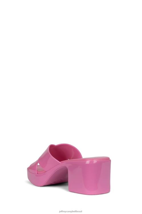 Jeffrey Campbell mulheres B0VBD144 rosa brilhante brilhante sandália plataforma Chiclete