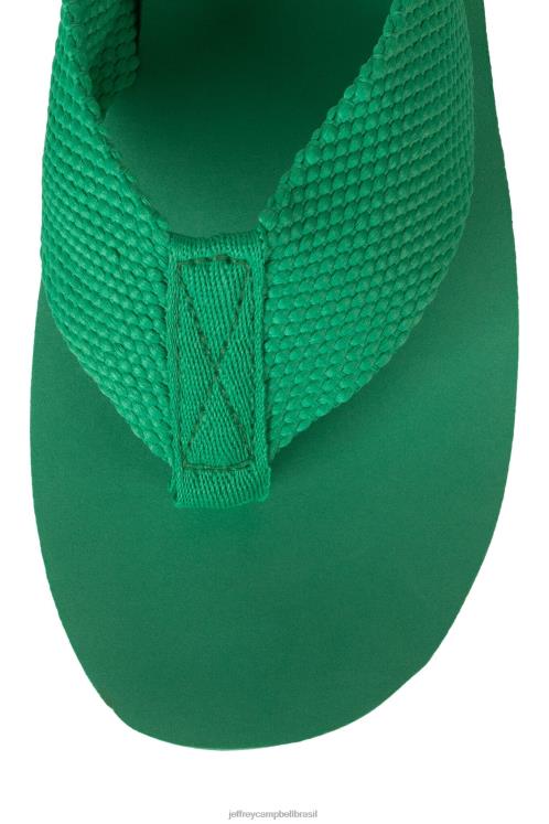 Jeffrey Campbell mulheres B0VBD149 verde sandália plataforma acenando
