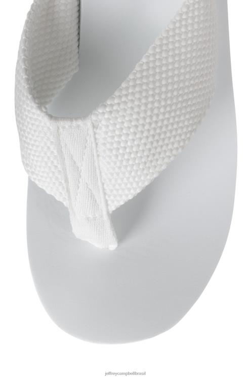 Jeffrey Campbell mulheres B0VBD150 branco sandália plataforma acenando