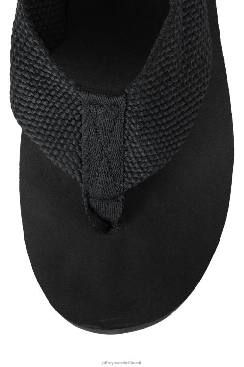 Jeffrey Campbell mulheres B0VBD151 preto sandália plataforma acenando