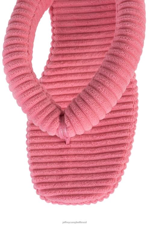 Jeffrey Campbell mulheres B0VBD176 veludo listrado rosa sandália plataforma luau-2