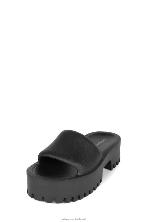 Jeffrey Campbell mulheres B0VBD17 preto sandália plataforma horário de verão