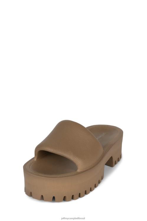 Jeffrey Campbell mulheres B0VBD19 bege sandália plataforma horário de verão
