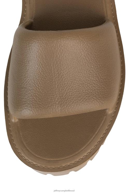 Jeffrey Campbell mulheres B0VBD19 bege sandália plataforma horário de verão