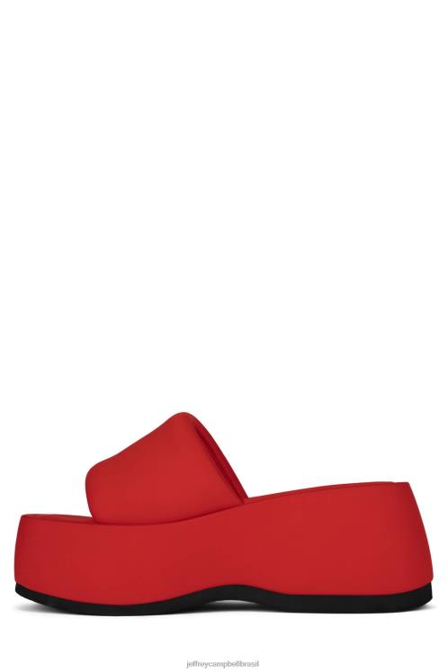 Jeffrey Campbell mulheres B0VBD1 neoprene vermelho sandália plataforma txt-me