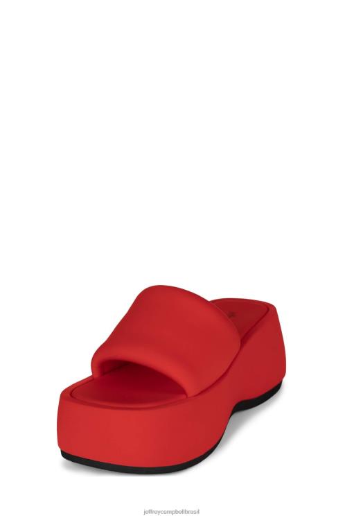 Jeffrey Campbell mulheres B0VBD1 neoprene vermelho sandália plataforma txt-me