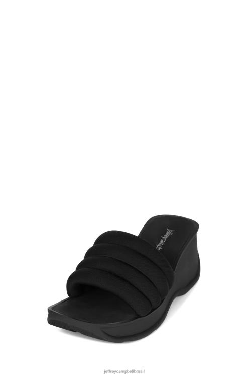 Jeffrey Campbell mulheres B0VBD927 preto sandália plataforma vagabundo