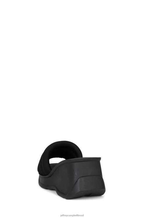 Jeffrey Campbell mulheres B0VBD927 preto sandália plataforma vagabundo