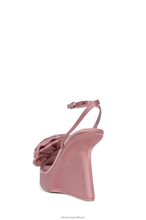 Jeffrey Campbell mulheres B0VBD939 cetim rosa sandália plataforma hibisco