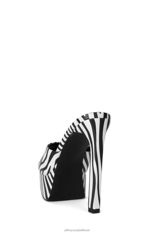 Jeffrey Campbell mulheres B0VBD945 zebra branca preta sandália plataforma vai-glam