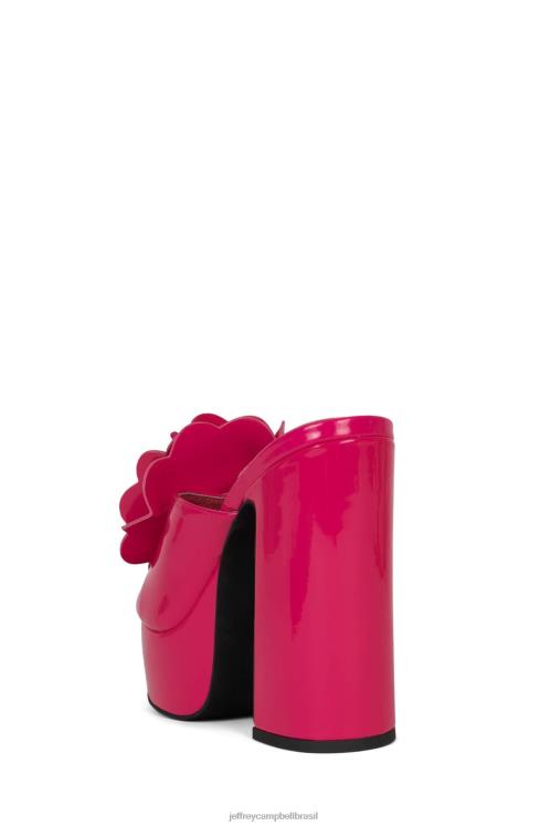 Jeffrey Campbell mulheres B0VBD961 patente fúcsia sandália plataforma tropicais