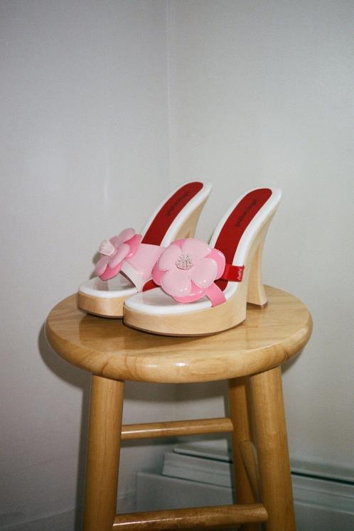 Jeffrey Campbell mulheres B0VBD962 combinação de patente rosa branca sandália plataforma u-grow-grl