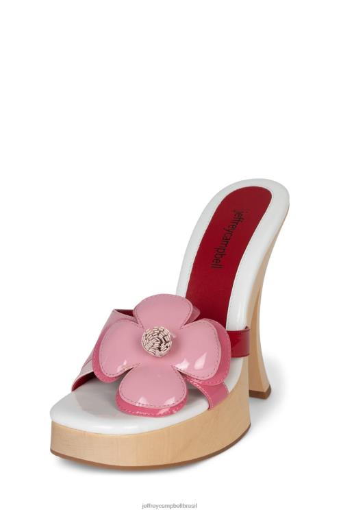 Jeffrey Campbell mulheres B0VBD962 combinação de patente rosa branca sandália plataforma u-grow-grl