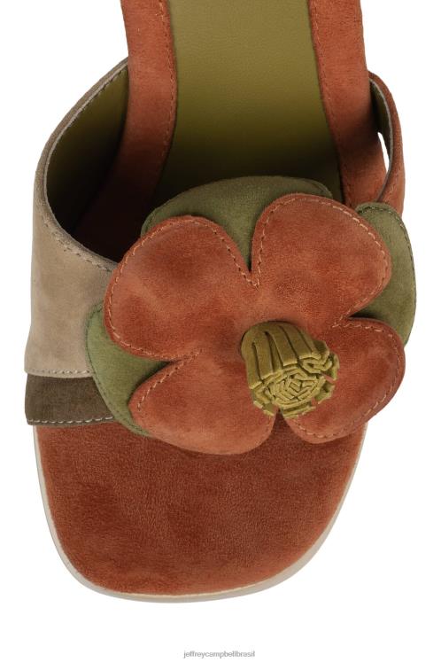 Jeffrey Campbell mulheres B0VBD963 combinação de camurça cáqui marrom sandália plataforma u-grow-grl