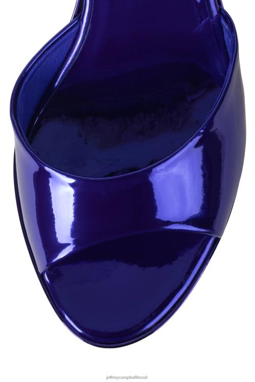 Jeffrey Campbell mulheres B0VBD966 patente azul sandália plataforma continue sonhando