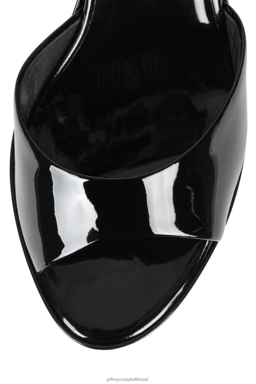 Jeffrey Campbell mulheres B0VBD967 patente preta sandália plataforma continue sonhando
