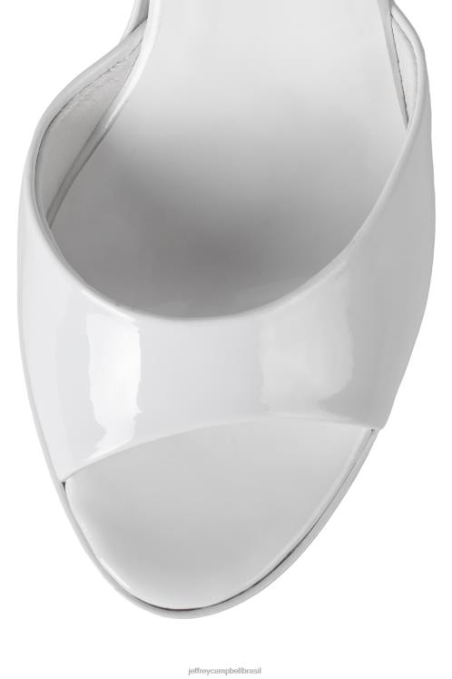 Jeffrey Campbell mulheres B0VBD970 patente branca sandália plataforma continue sonhando