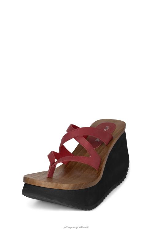 Jeffrey Campbell mulheres B0VBD979 vermelho sandália plataforma hipnotizar