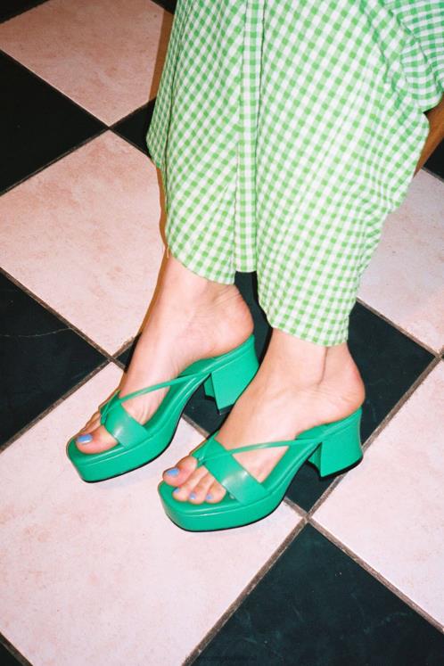 Jeffrey Campbell mulheres B0VBD996 verde claro sandália plataforma animale