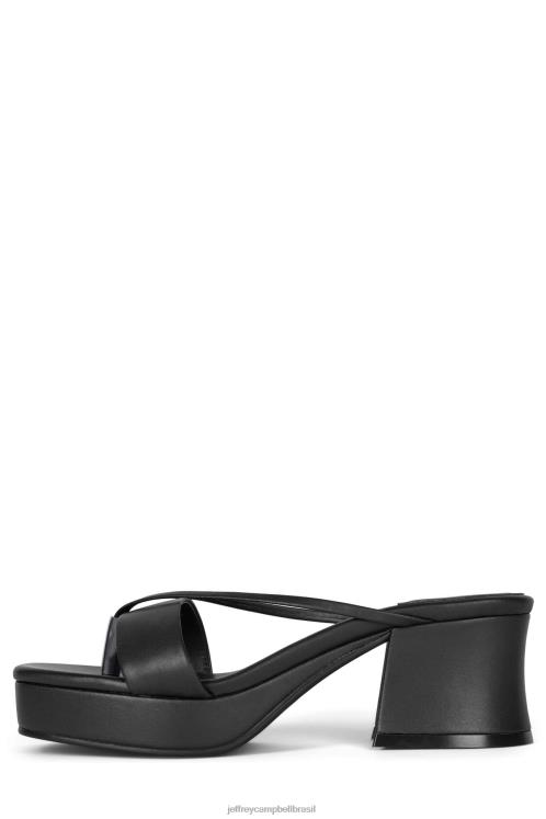 Jeffrey Campbell mulheres B0VBD997 preto sandália plataforma animale