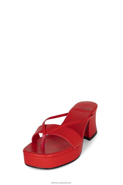 Jeffrey Campbell mulheres B0VBD998 vermelho sandália plataforma animale