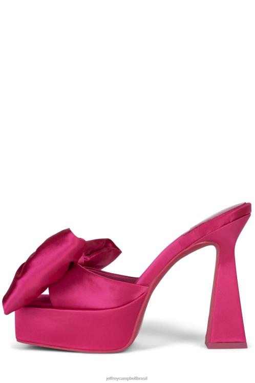 Jeffrey Campbell mulheres B0VBD999 cetim fúcsia sandália plataforma gazenia