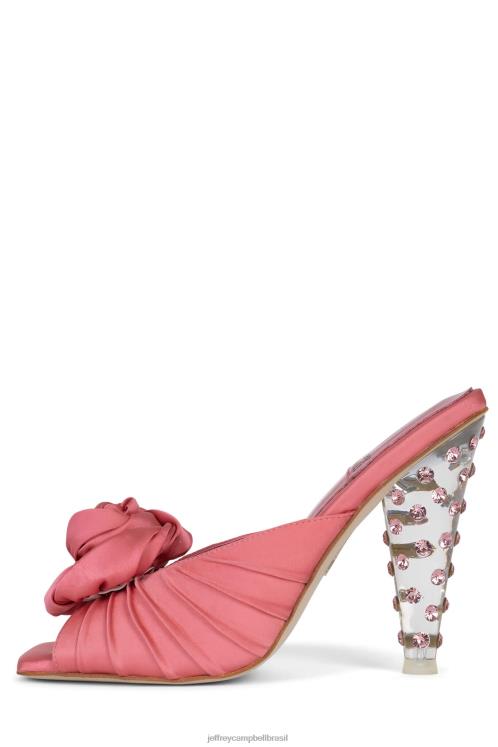 Jeffrey Campbell mulheres B0VBD1318 rosa cetim rosa bomba de salto alto floresceu