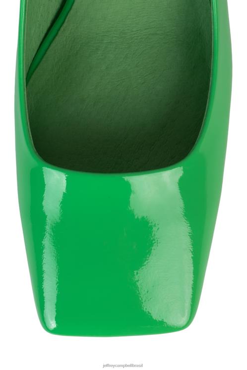 Jeffrey Campbell mulheres B0VBD1324 patente verde bomba de salto alto eileen