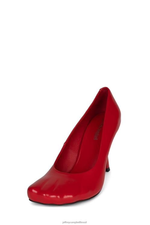 Jeffrey Campbell mulheres B0VBD1333 vermelho bomba de salto alto conforme