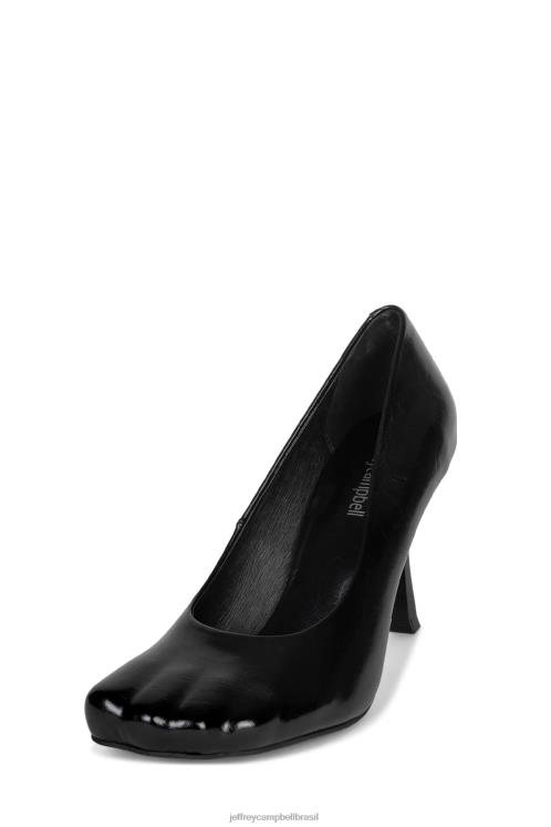 Jeffrey Campbell mulheres B0VBD1334 preto bomba de salto alto conforme