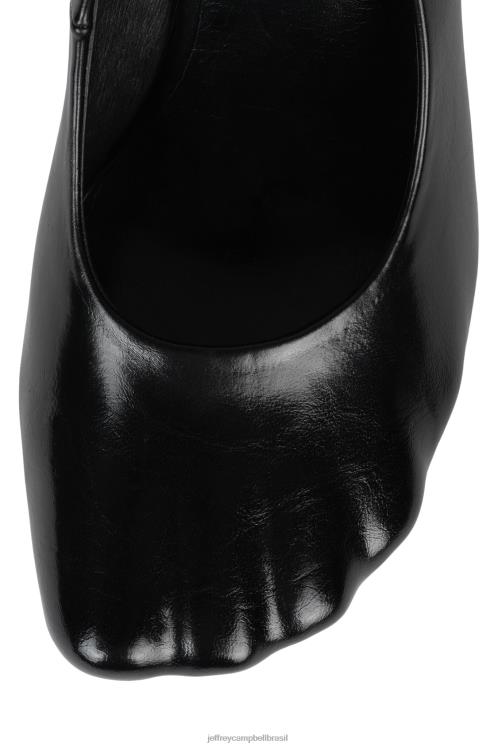 Jeffrey Campbell mulheres B0VBD1334 preto bomba de salto alto conforme