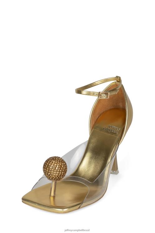 Jeffrey Campbell mulheres B0VBD1335 ouro bomba de salto alto sofisticado