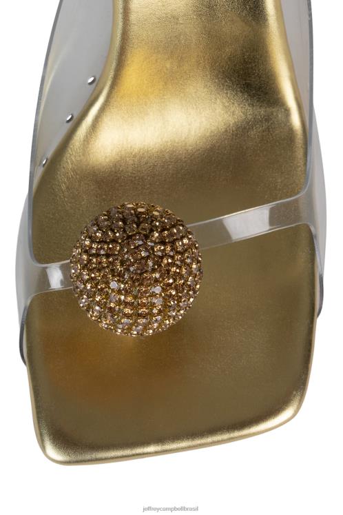 Jeffrey Campbell mulheres B0VBD1335 ouro bomba de salto alto sofisticado