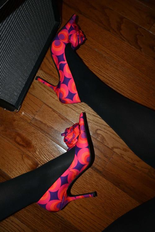 Jeffrey Campbell mulheres B0VBD1345 vermelho marinho multi bomba de salto alto la-fleur