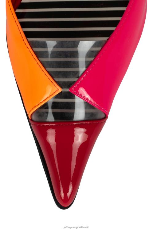 Jeffrey Campbell mulheres B0VBD1367 faixa brilhante multi bomba de salto alto ovio
