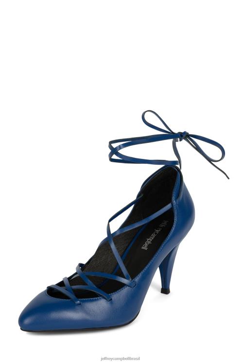 Jeffrey Campbell mulheres B0VBD1369 azul bomba de salto alto kreuger
