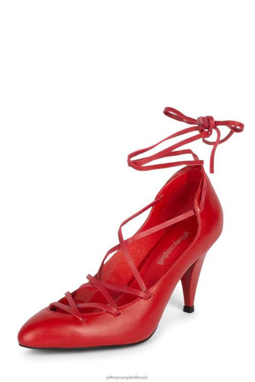 Jeffrey Campbell mulheres B0VBD1370 vermelho bomba de salto alto kreuger