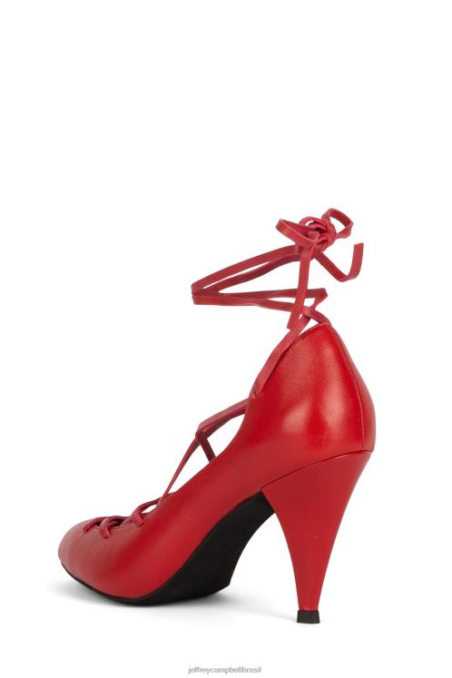 Jeffrey Campbell mulheres B0VBD1370 vermelho bomba de salto alto kreuger