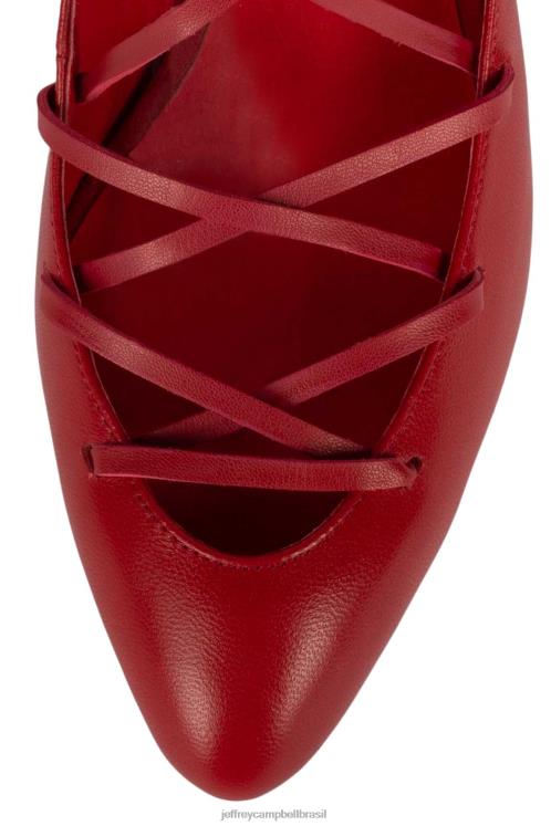 Jeffrey Campbell mulheres B0VBD1370 vermelho bomba de salto alto kreuger