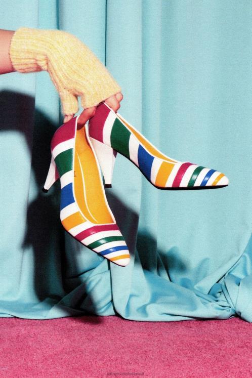 Jeffrey Campbell mulheres B0VBD1372 branco brilhante multi bomba de salto alto veronicas