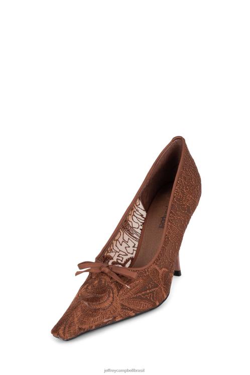 Jeffrey Campbell mulheres B0VBD1378 bronzeado bomba de salto alto gracioso