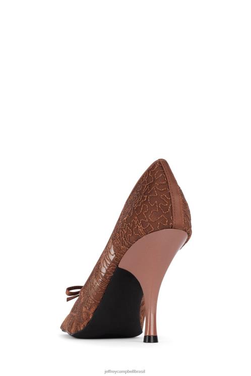Jeffrey Campbell mulheres B0VBD1378 bronzeado bomba de salto alto gracioso