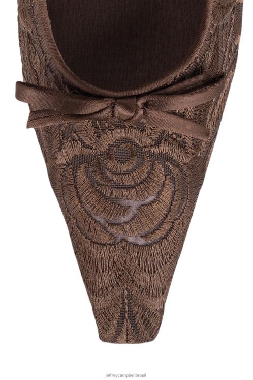 Jeffrey Campbell mulheres B0VBD1379 marrom bomba de salto alto gracioso