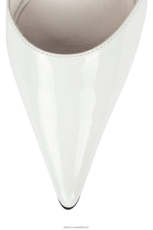 Jeffrey Campbell mulheres B0VBD1381 ouro branco patenteado bomba de salto alto cercar